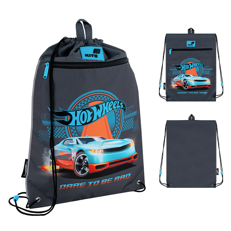 Сумка для взуття з кишенею Kite Hot Wheels HW26-601M-3