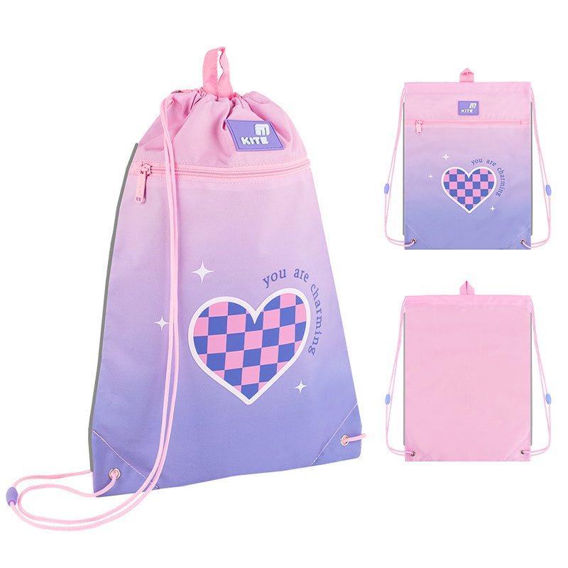 Сумка для взуття з кишенею Kite Charming K26-601M-9