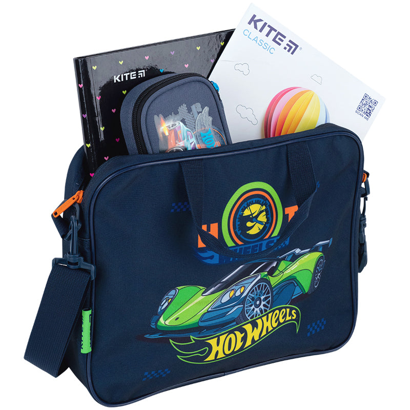 Шкільна текстильна сумка Kite Hot Wheels HW26-589. Фото 5