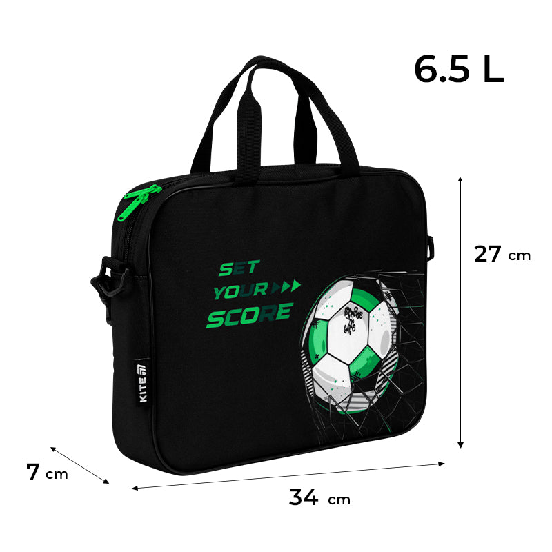 Шкільна текстильна сумка Kite Football K26-589-2. Фото 2