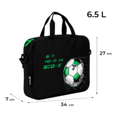 Шкільна текстильна сумка Kite Football K26-589-2. Фото 2