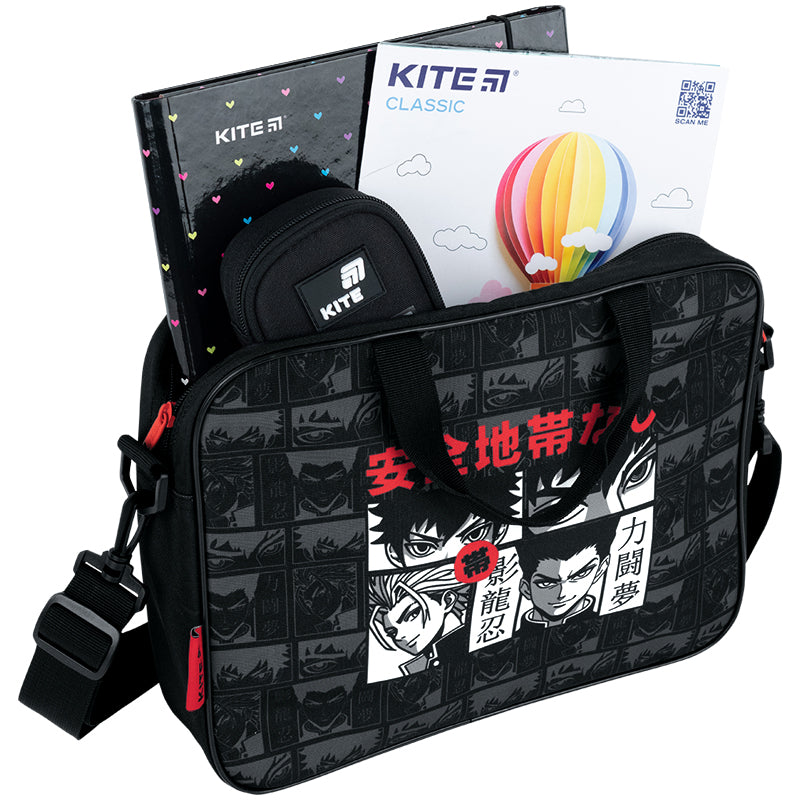 Шкільна текстильна сумка Kite Anime K26-589-3. Фото 5