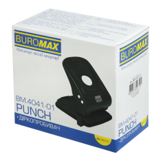 Діркопробивач для паперу Buromax металевий 40 аркушів чорний BM.4041-01. Фото 3