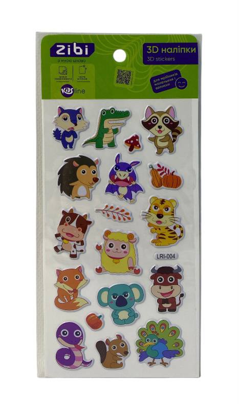 3D наліпки ZiBi Лісові малюки KIDS Line ZB.63361