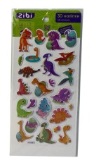 3D наліпки ZiBi DINO дітки яскравий мікс KIDS Line ZB.63378
