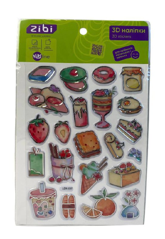 3D наліпки ZiBi Смаколики KIDS Line ZB.63408