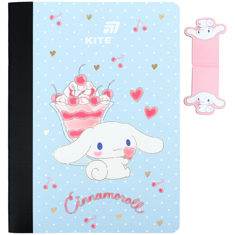 Блокнот з магнітною закладкою Kite Cinnamoroll CR26-192, А5, 60 аркушів, клітинка. Фото 2
