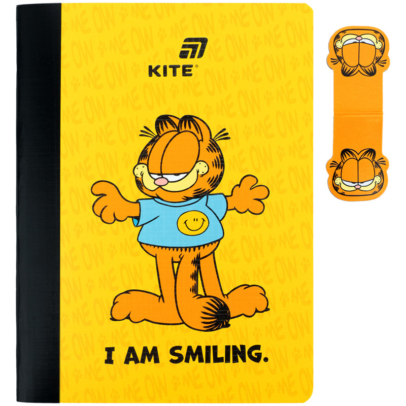 Блокнот з магнітною закладкою Kite Garfield GF26-192, А5, 60 аркушів, клітинка. Фото 2