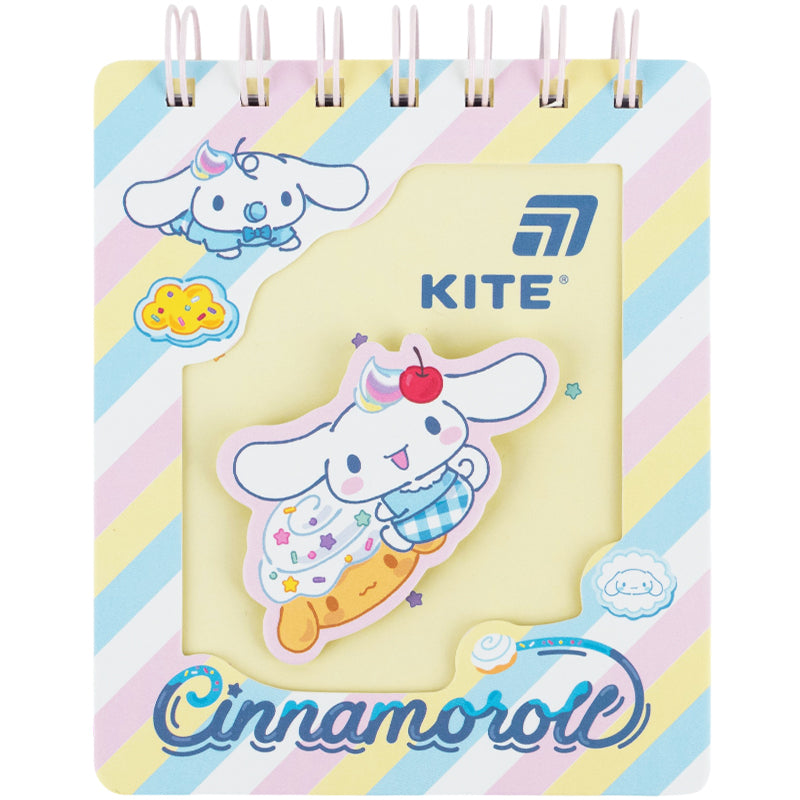 Блокнот на спіралі Kite Cinnamoroll CR26-276, 80 аркушів, клітинка