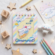 Блокнот на спіралі Kite Cinnamoroll CR26-276, 80 аркушів, клітинка. Фото 5