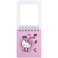 Блокнот на спіралі Kite Hello Kitty HK26-276-1, 80 аркушів, клітинка. Фото 2