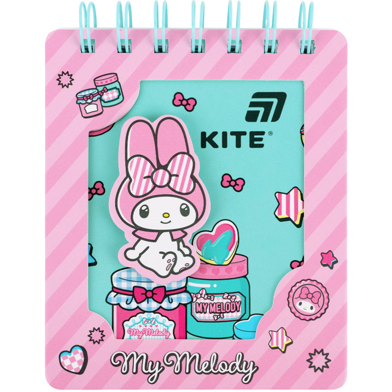 Блокнот на спіралі Kite My Melody HK26-276-2, 80 аркушів, клітинка