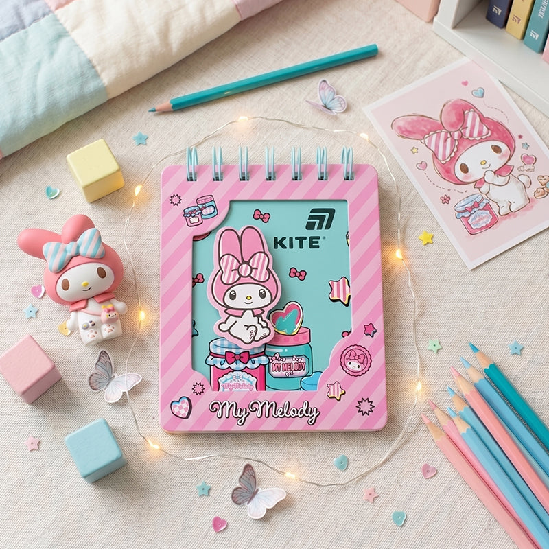 Блокнот на спіралі Kite My Melody HK26-276-2, 80 аркушів, клітинка. Фото 5