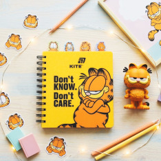Блокнот з розділювачами на спіралі Garfield GF26-278, 80 аркушів, клітинка, пластикова обкладинка. Фото 8