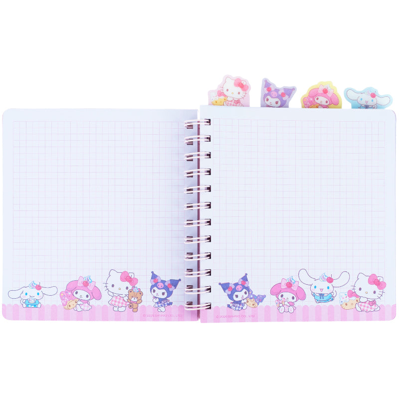 Блокнот з розділювачами на спіралі Hello Kitty HK26-278, 80 аркушів, клітинка, пластикова обкладинка. Фото 2