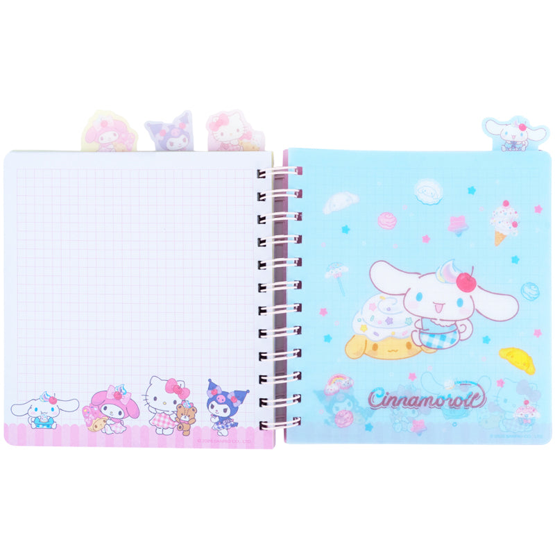 Блокнот з розділювачами на спіралі Hello Kitty HK26-278, 80 аркушів, клітинка, пластикова обкладинка. Фото 6