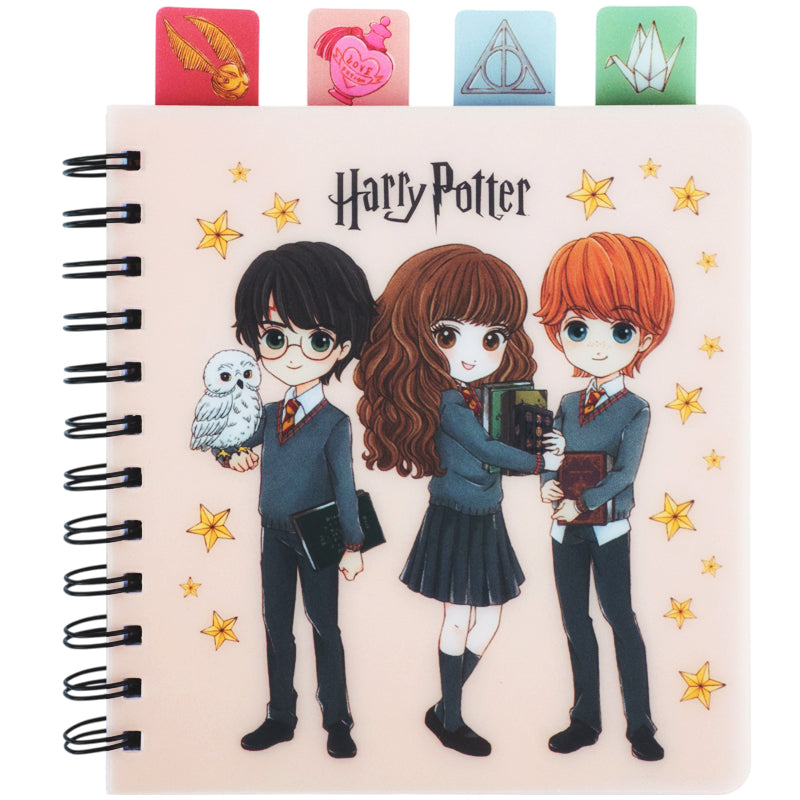 Блокнот з розділювачами на спіралі Harry Potter HP26-278, 80 аркушів, клітинка, пластикова обкладинка