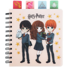Блокнот з розділювачами на спіралі Harry Potter HP26-278, 80 аркушів, клітинка, пластикова обкладинка