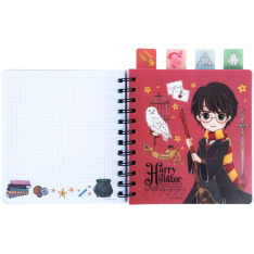 Блокнот з розділювачами на спіралі Harry Potter HP26-278, 80 аркушів, клітинка, пластикова обкладинка. Фото 3