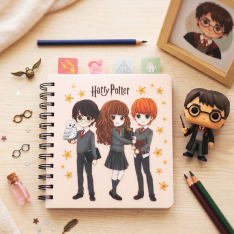 Блокнот з розділювачами на спіралі Harry Potter HP26-278, 80 аркушів, клітинка, пластикова обкладинка. Фото 8