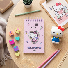 Блокнот на спіралі Kite Hello Kitty HK26-279-1, 80 аркушів, лінія. Фото 5