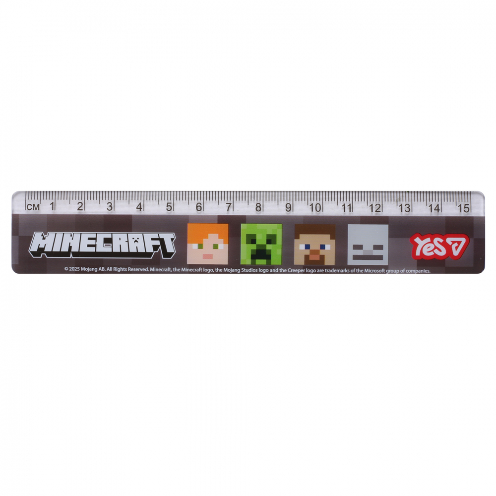 Лінійка Yes Minecraft 15 см 370691. Фото 2