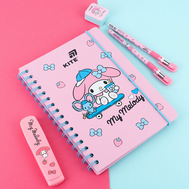 Блокнот на спіралі Kite My Melody HK26-190-3, A5, 80 аркушів, клітинка. Фото 4