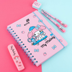 Блокнот на спіралі Kite My Melody HK26-190-3, A5, 80 аркушів, клітинка. Фото 4