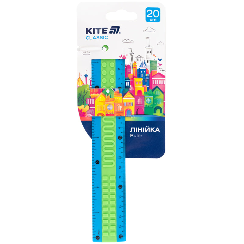 Лінійка пластикова Kite Classic K-1268-4, 20 см. Фото 2