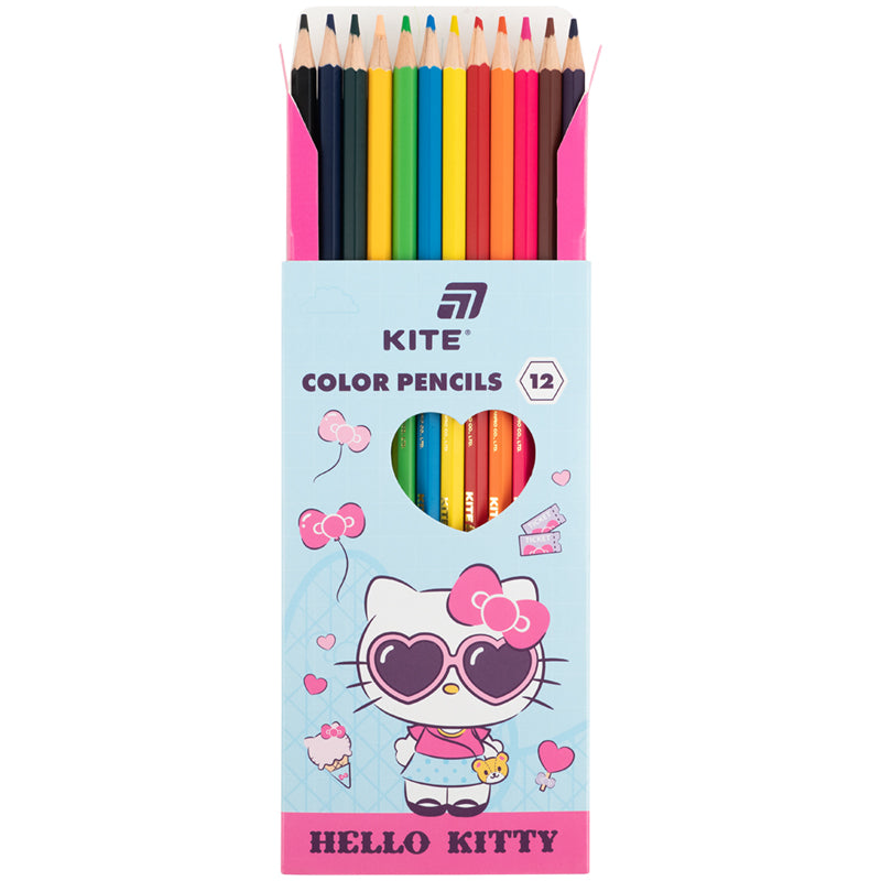 Олівці кольорові Kite Hello Kitty HK26-051, 12 кольорів. Фото 4