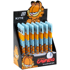 Ручка гелева пиши-стирай Kite Garfield GF26-068, синя