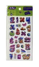3D наліпки ZiBi Лічба літо 18 см KIDS Line ZB.63313