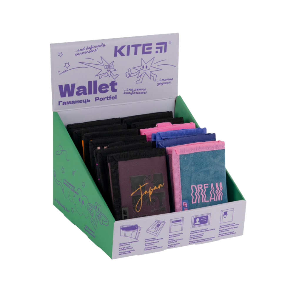 Дисплей картонний для гаманців Kite