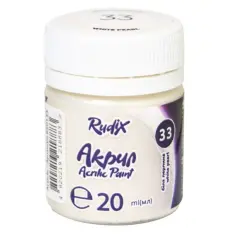 Акрил RUDIX перламутровий Біла перлина 20 мл 850133