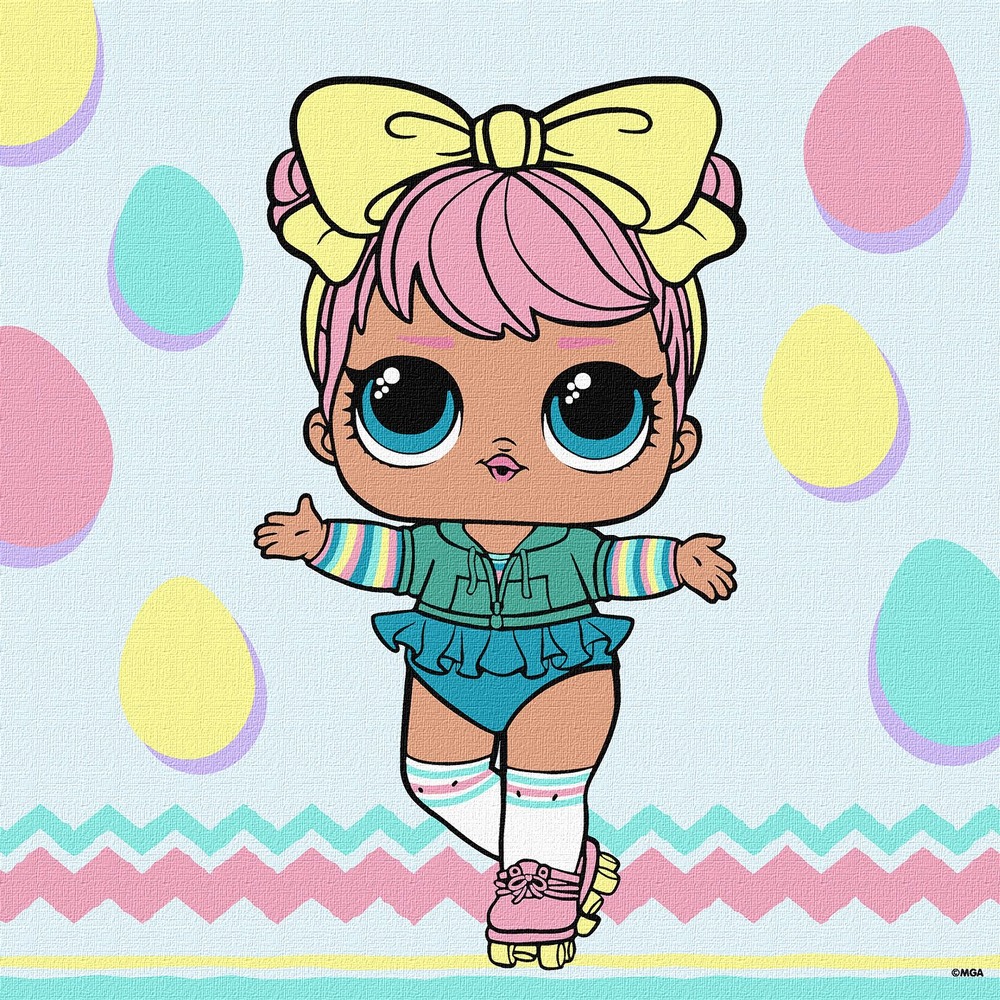 Картина за номерами Ideyka. L.O.L. Surprise! Spring Bling DAWN 30х30см