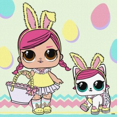 Картина за номерами Ideyka. L.O.L. Surprise! Spring Bling HOPS and KITTEA 30х30см