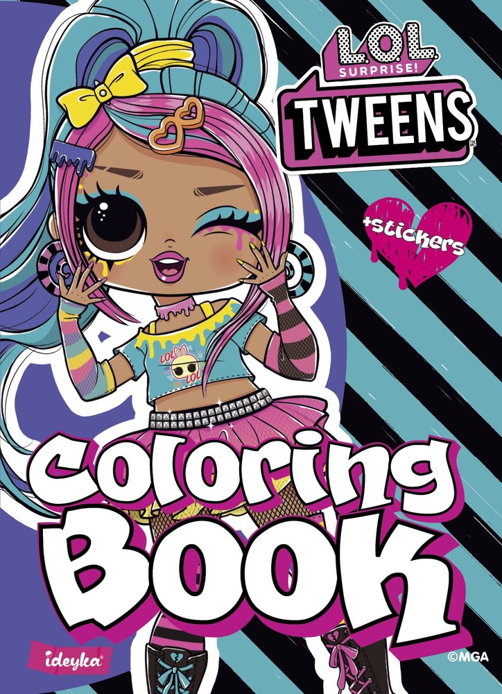 Книжка-розмальовка зі стікерами - Tweens Emma Emo