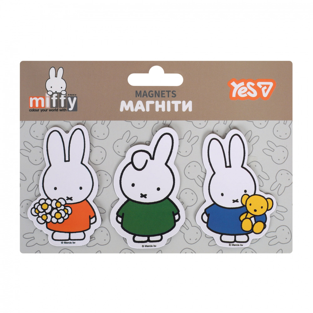 Магніти фігурні Yes Miffy Flowers 3 шт 708551