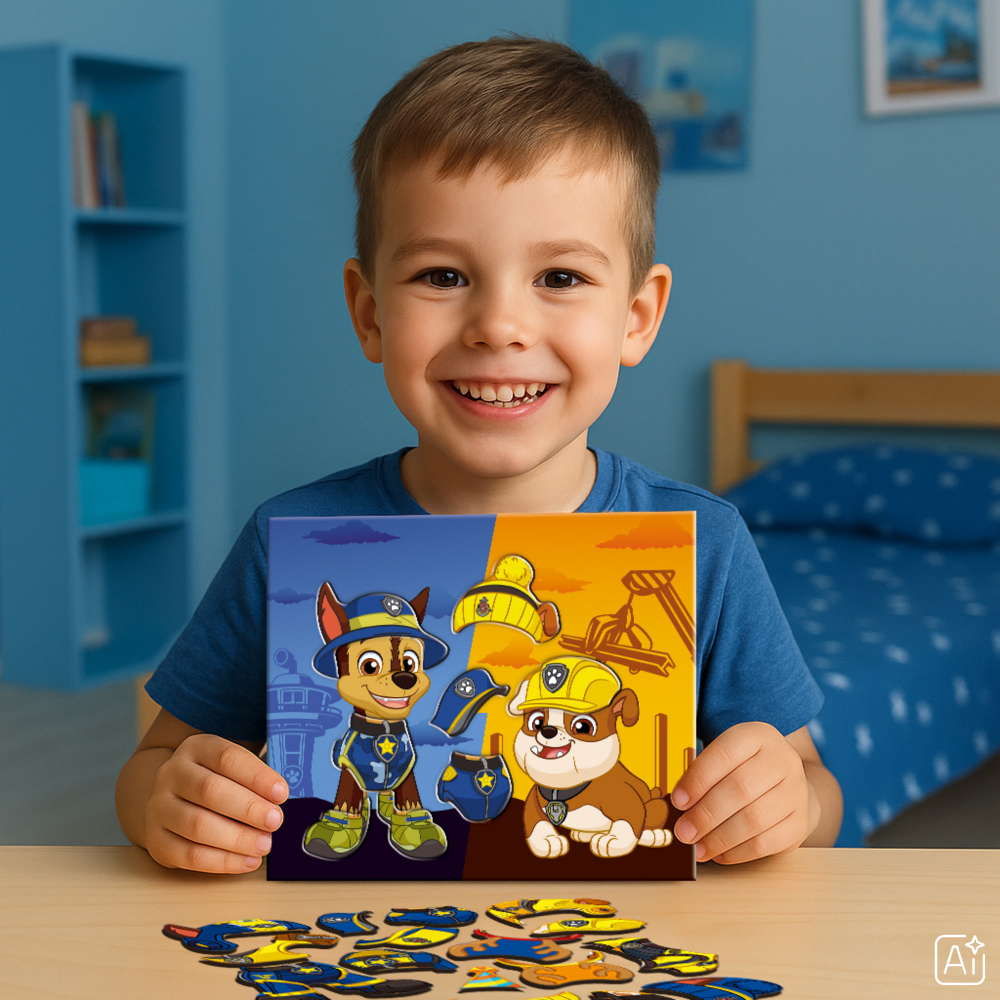 Магнітна гра одягалка Dodo - Paw Patrol. Гонщик і Кремез 200698. Фото 7