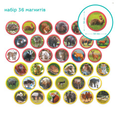 Магнітний набір DoDo Монтесорі - Тварини на континентах: Євразія 200285. Фото 4