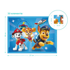 Пазл DoDo 30 елементів - Paw Patrol. Гонщик, Скай та Маршал 200142. Фото 5