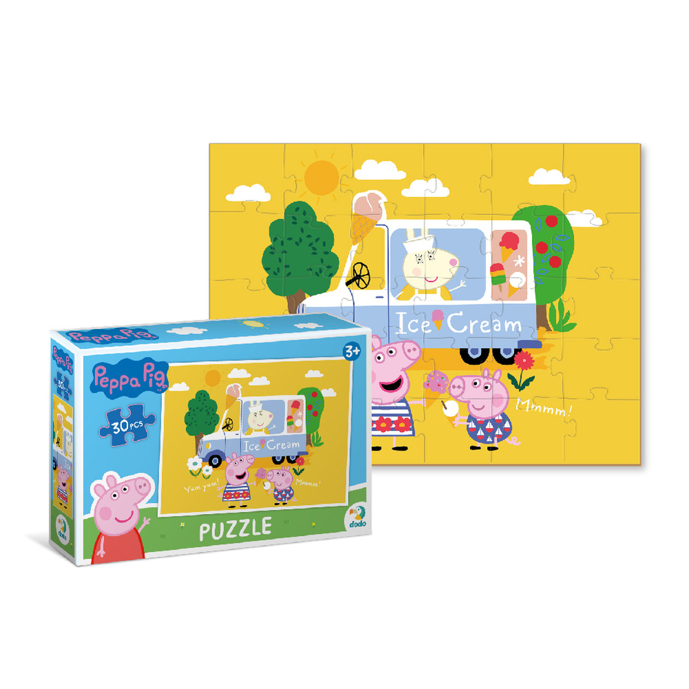 Пазл DoDo 30 елементів - Peppa Pig. Улюблене морозиво Свинки Пеппи 200300. Фото 3