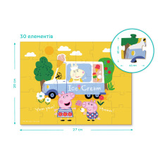 Пазл DoDo 30 елементів - Peppa Pig. Улюблене морозиво Свинки Пеппи 200300. Фото 5