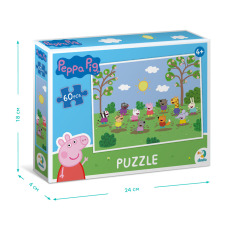 Пазл DoDo 60 елементів - Peppa Pig. Пеппа грає з друзями 200333. Фото 2
