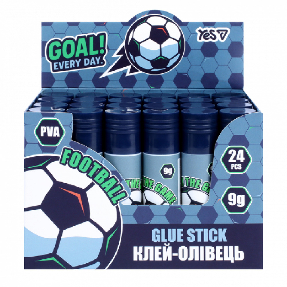 Клей-олівець PVA Yes Football 9г 320311