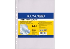 Файл для документів А4+ Economix 40 мкм глянець (20 шт/уп) E31113