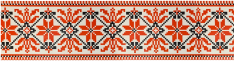 Клейка стрічка пакувальна 48 мм x 35 м Buromax Patriot Вишиванка червона BM.7007-69 . Фото 2