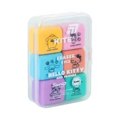 Набір гумок у пластиковому боксі Kite Hello Kitty and Friends асорті 6 шт HK26-145. Фото 2