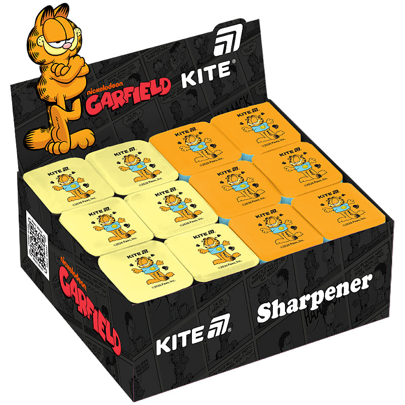 Точилка з контейнером прямокутна Kite Garfield GF26-116