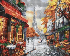 Алмазна мозаїка Ideyka. Чарівність Парижа 40x50см